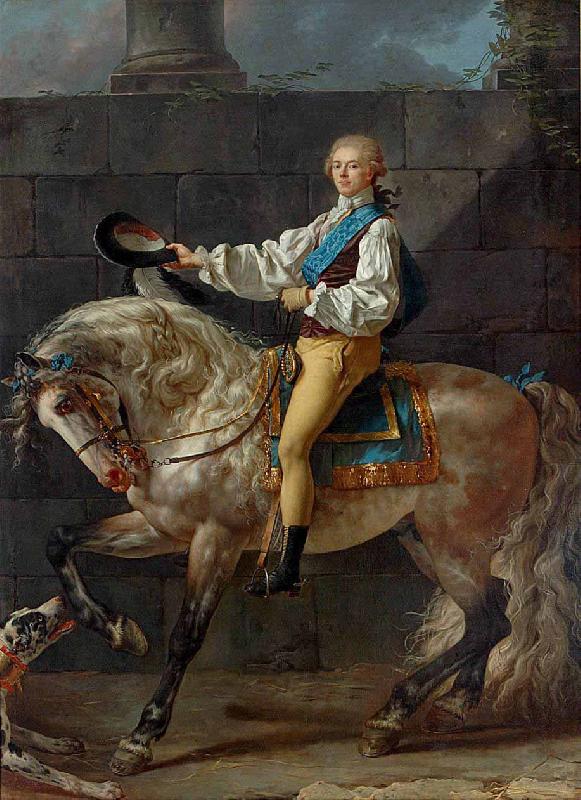 Jacques-Louis David Portrait of Count Stanislas Potocki oil painting image